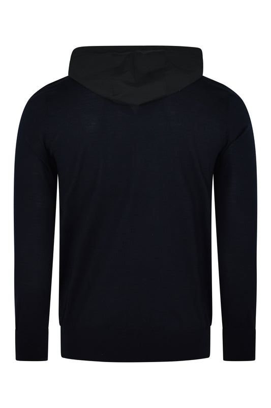 Zattura Tech Hybrid Zip Hooded Jacket (Navy)