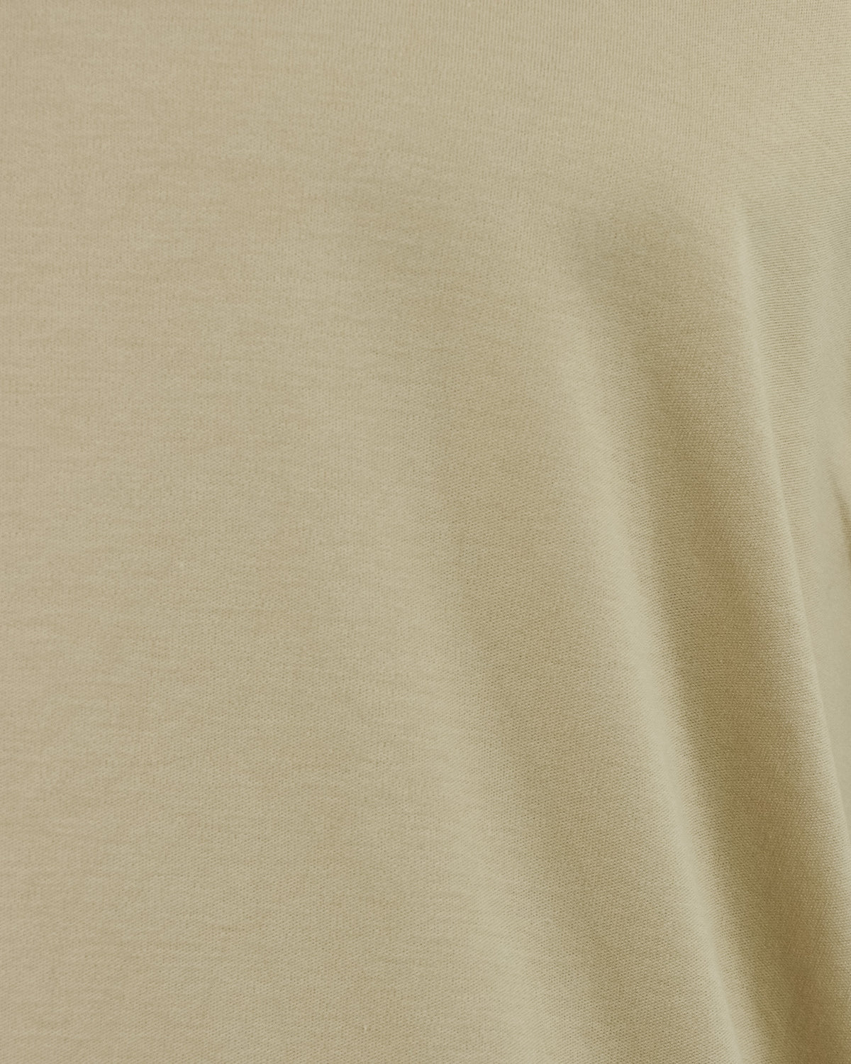 Zattura Supima Cotton Short Sleeve High Collar T-shirt (Sand)
