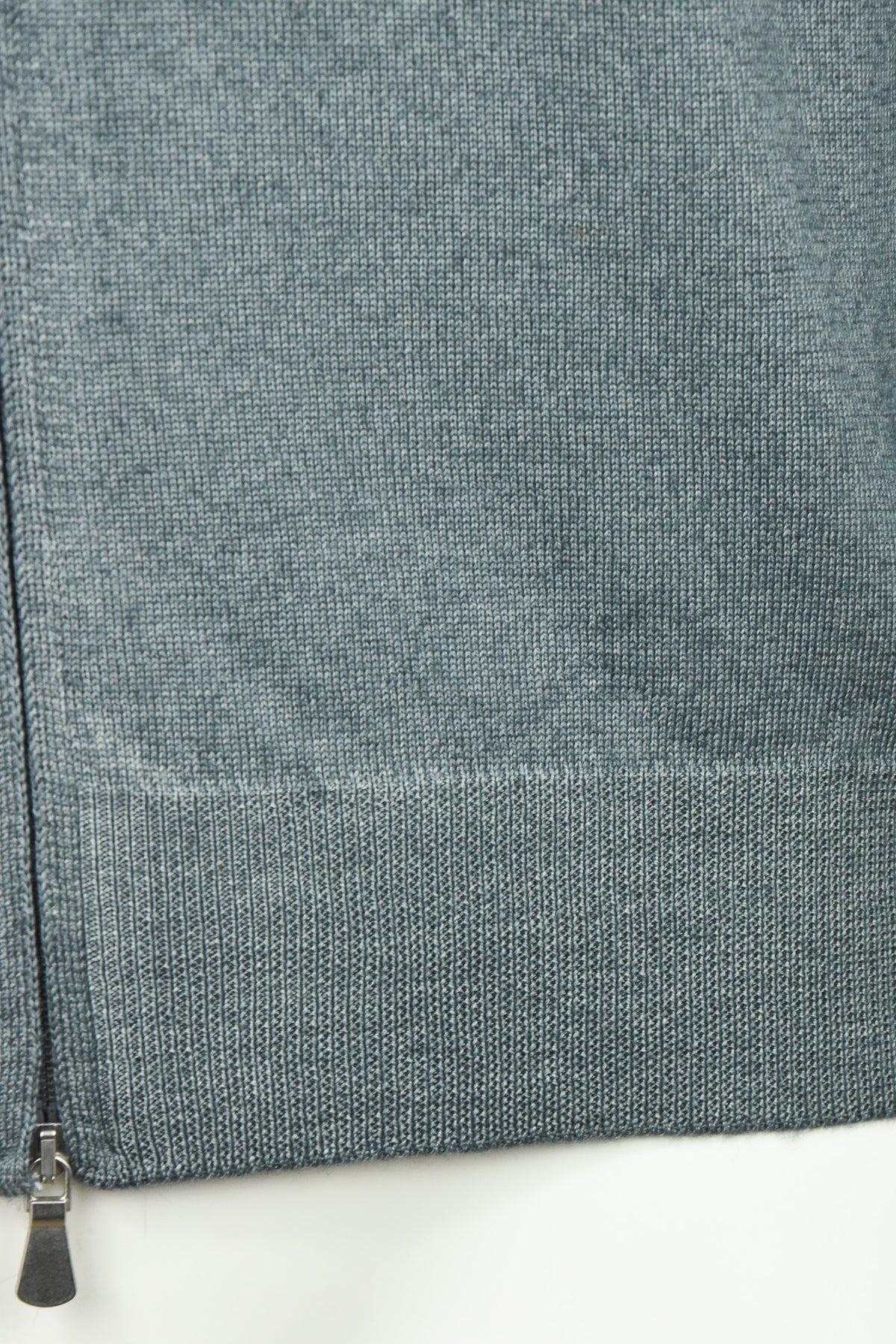 Zattura Full Zip Garment Dyed Cardigan (Petrol Blue)