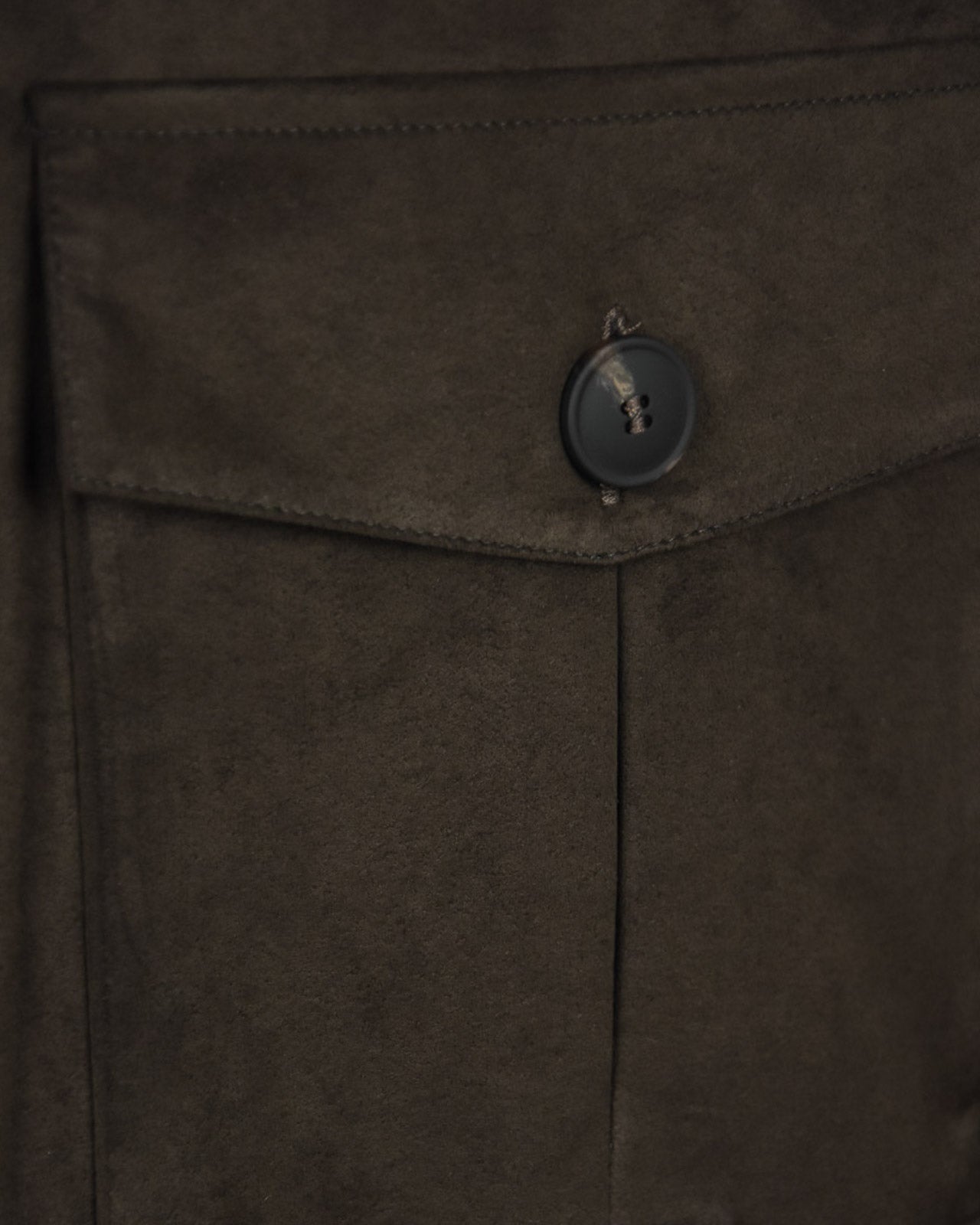 Zattura Alcantara & Knitted Button Bomber Jacket (Brown)