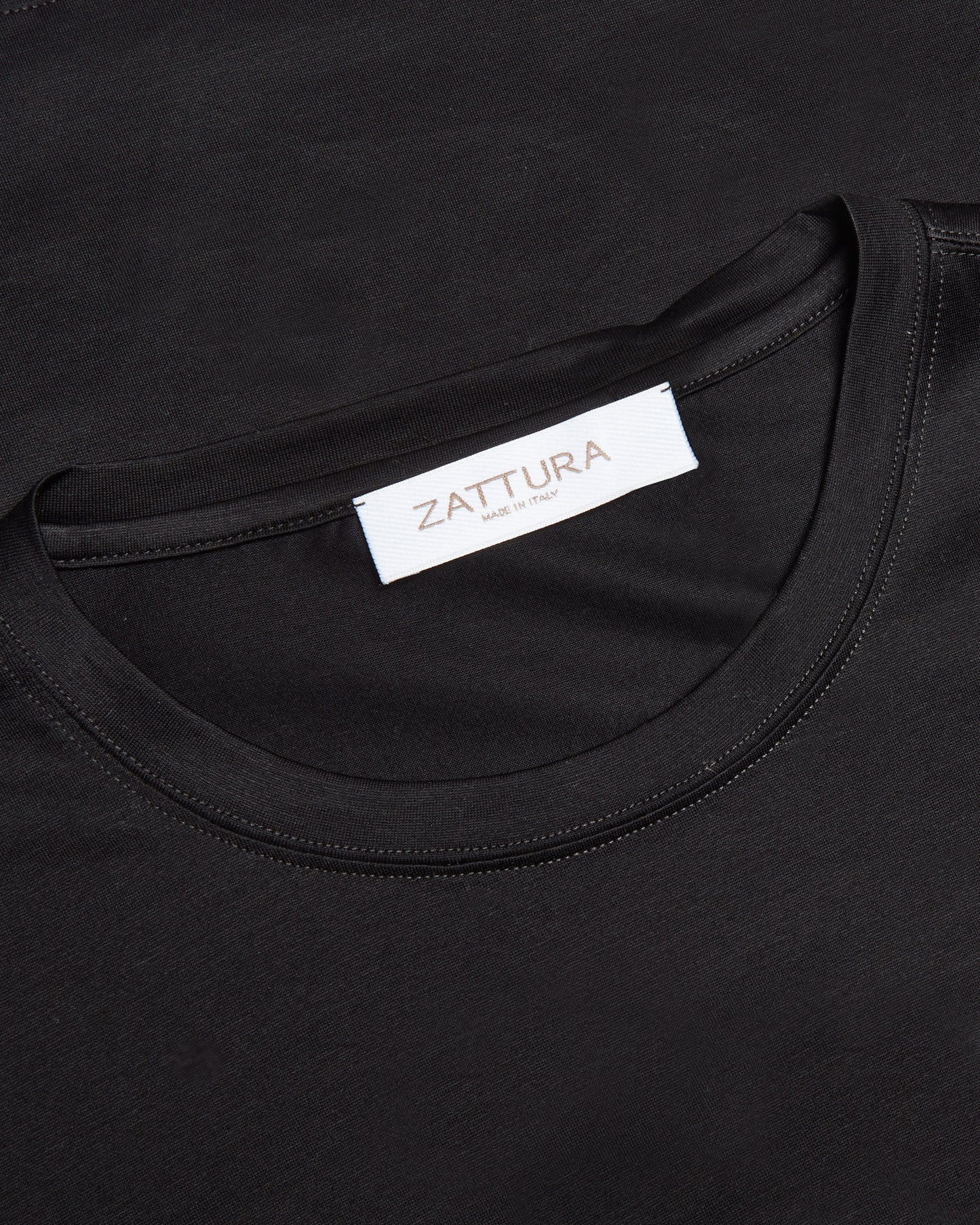 Short Sleeve Mercerised T-shirt (Black)
