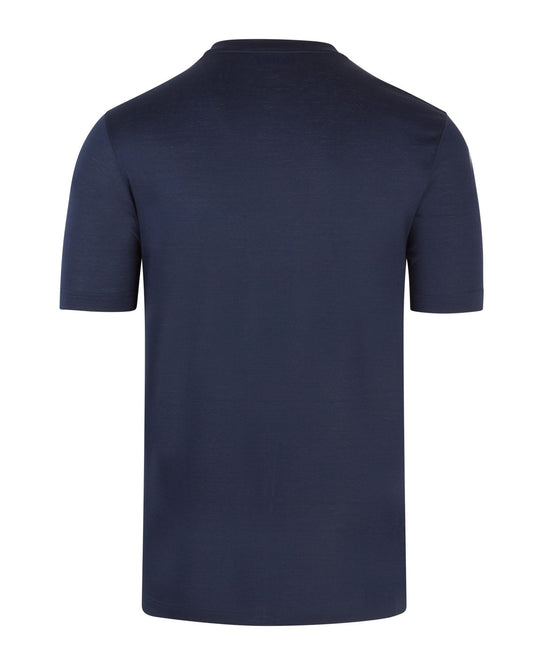 Short Sleeve Mercerised T-shirt (Navy)