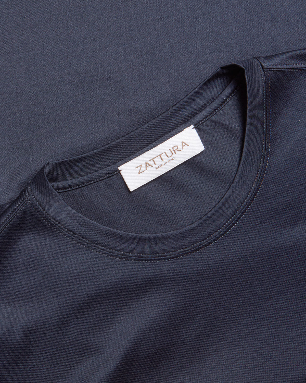 Short Sleeve Mercerised T-shirt (Navy)