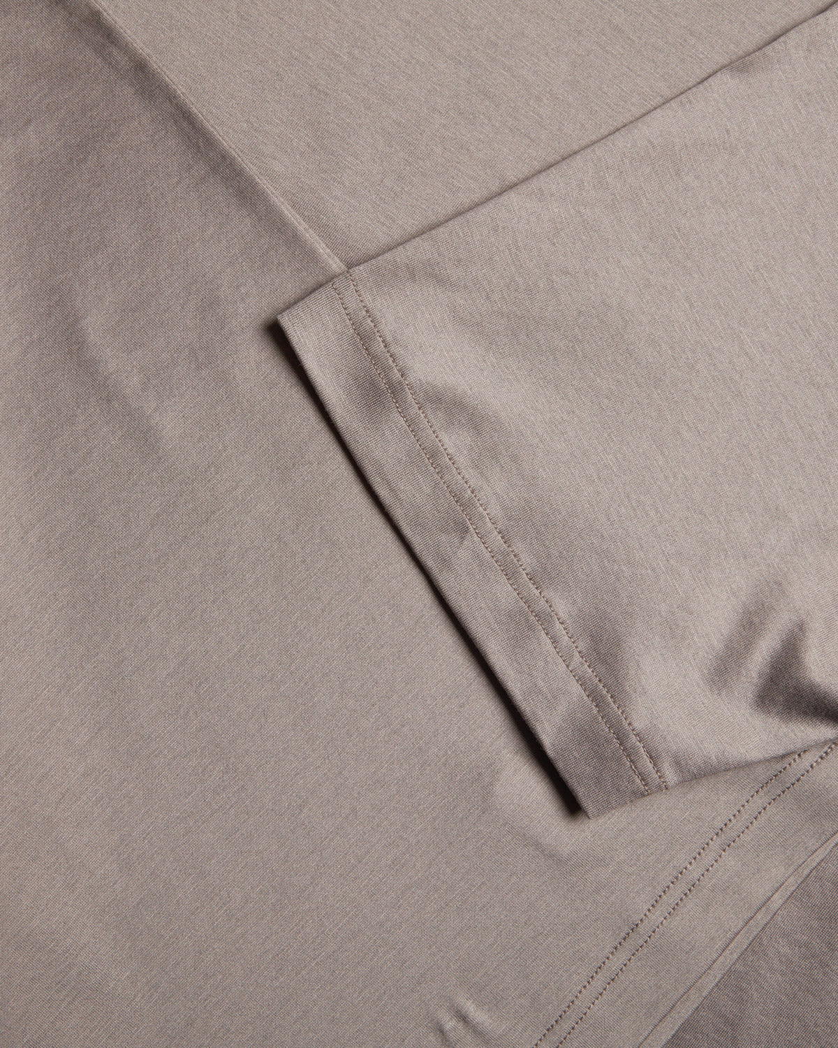 Short Sleeve Mercerised T-shirt (Taupe Brown)