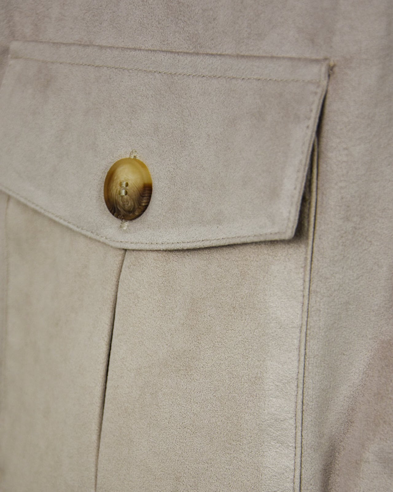 Zattura Alcantara & Knitted Button Bomber Jacket (Chantilly White)