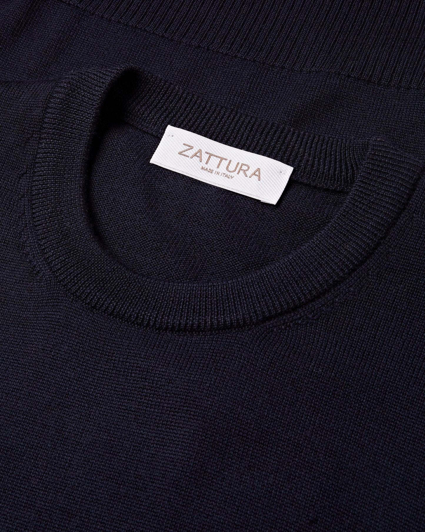 Tech Wool Crew Neck Long Sleeve Jumper (Navy)