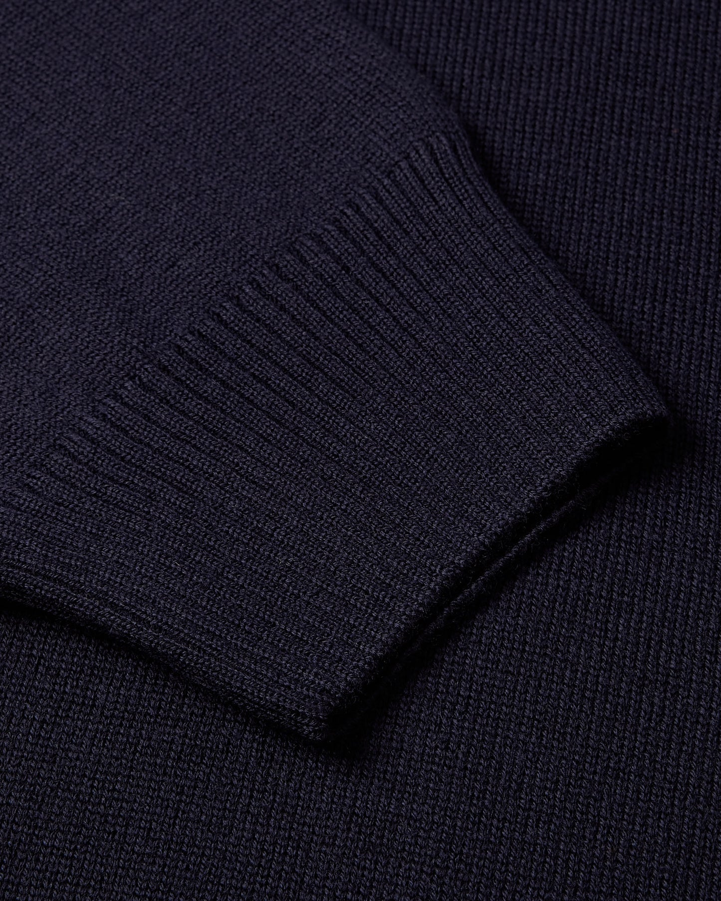 Tech Wool Crew Neck Long Sleeve Jumper (Navy)
