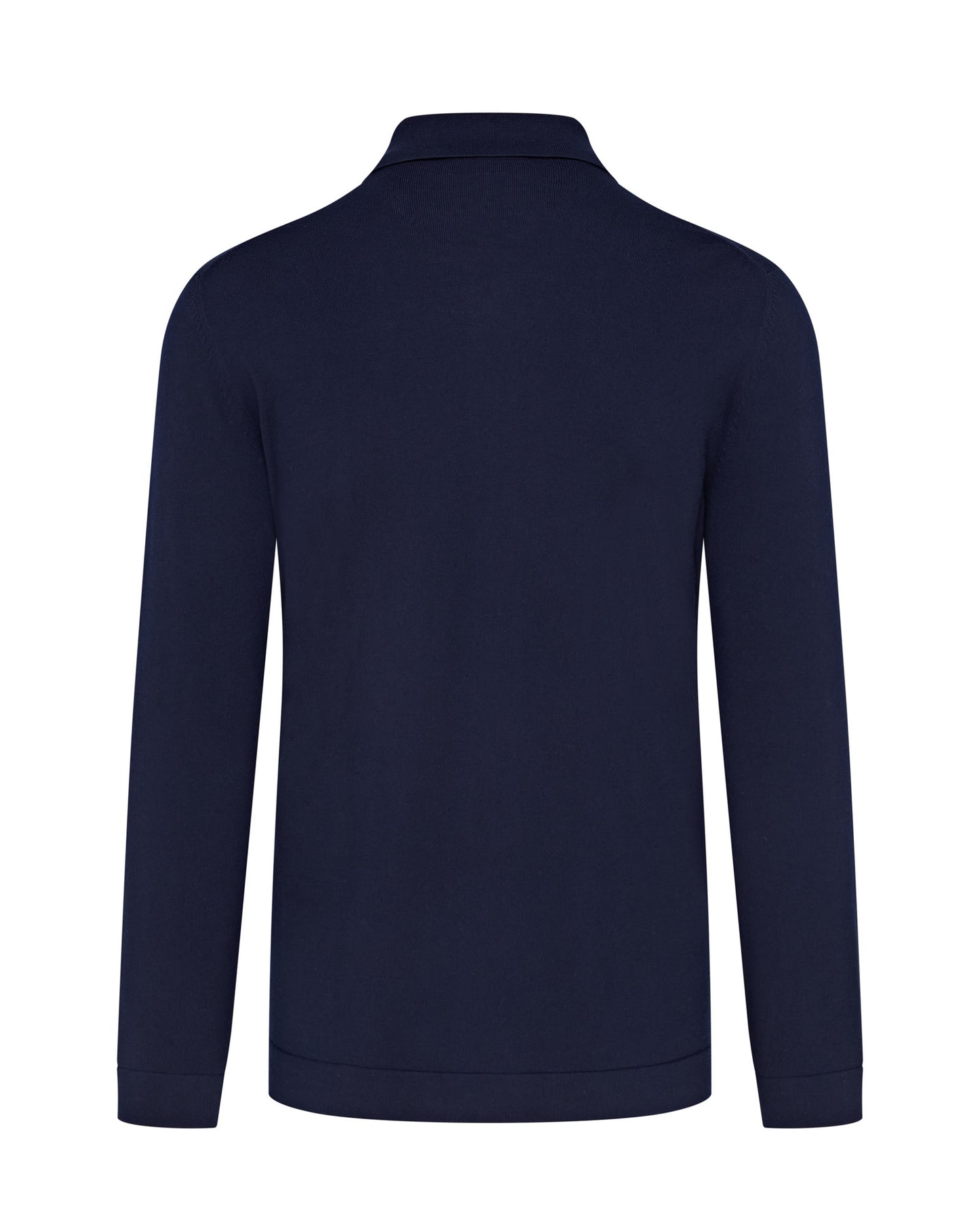 Knitted Button Up Shirt (Navy)