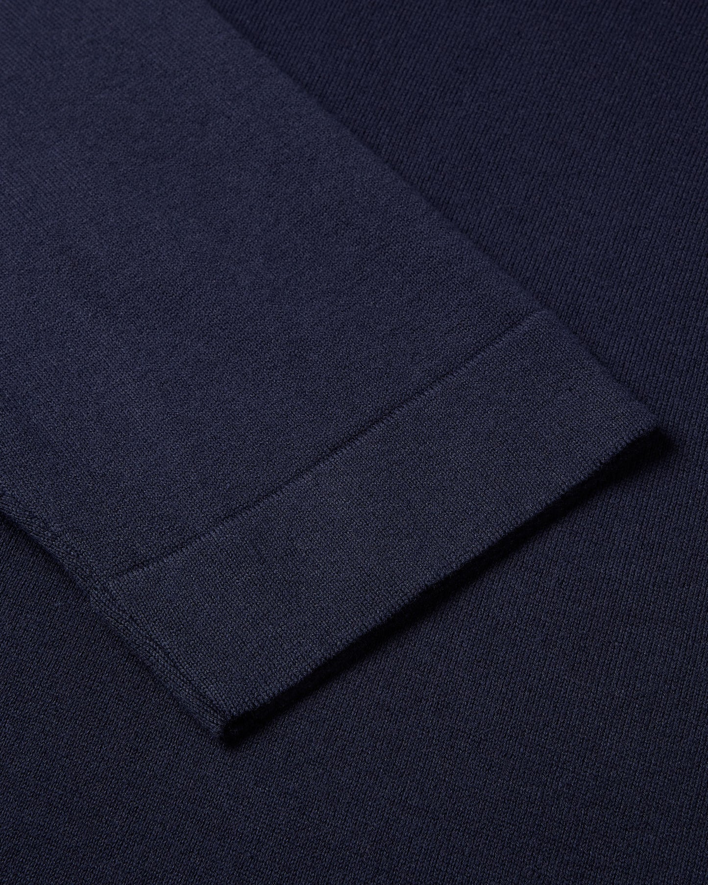 Knitted Button Up Shirt (Navy)