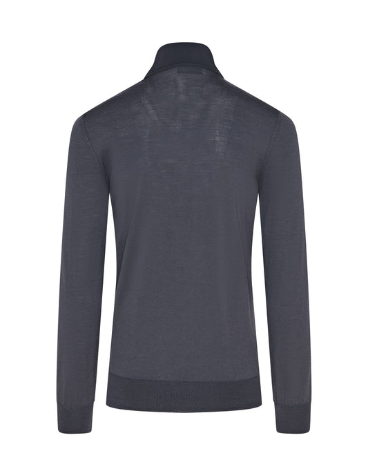 Tech & Knitted Hybrid Jacket (Graphite)