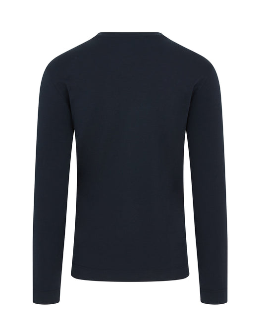 Long Sleeve Supima Cotton T-Shirt (Navy)
