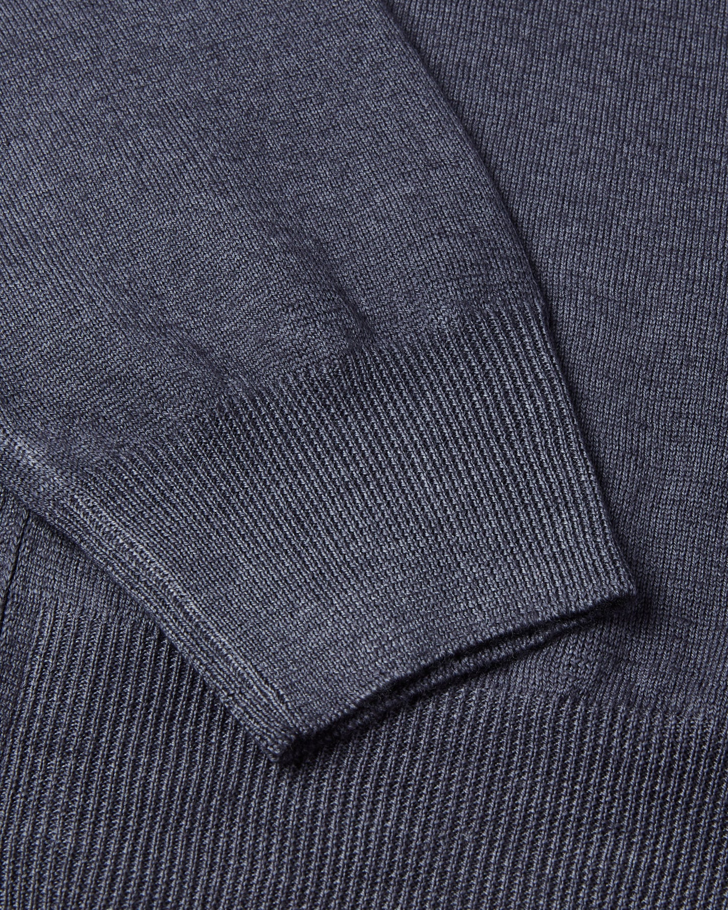 Full Zip Garment Dyed Cardigan (Charcoal)