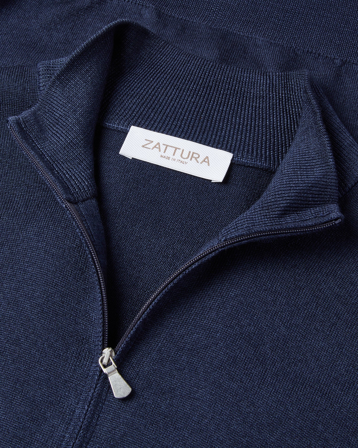Full Zip Garment Dyed Cardigan (Blue)