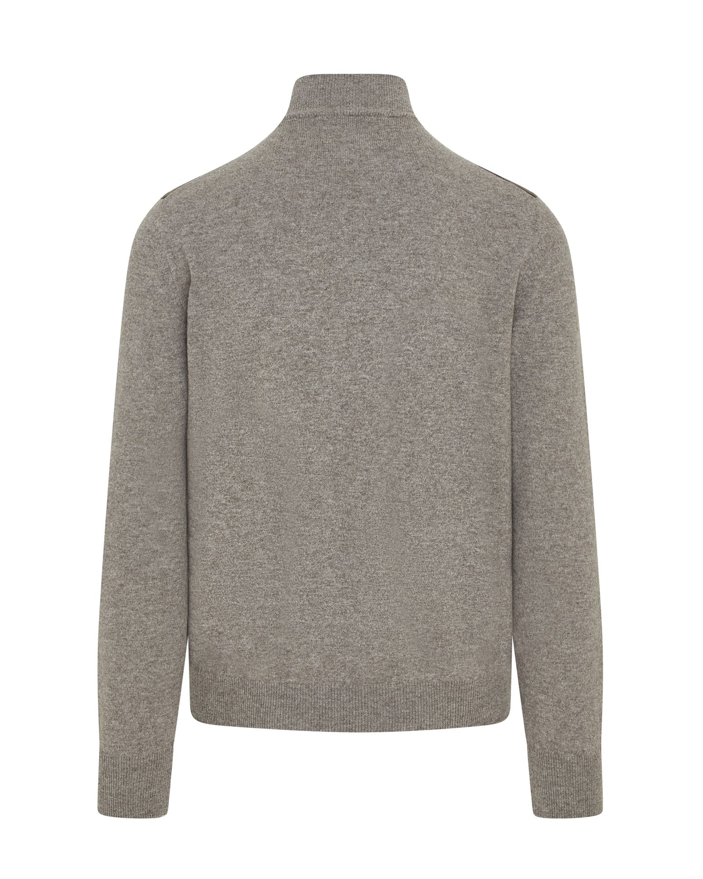 Button Alcantara & Knitted Bomber Jacket (Light Beige)