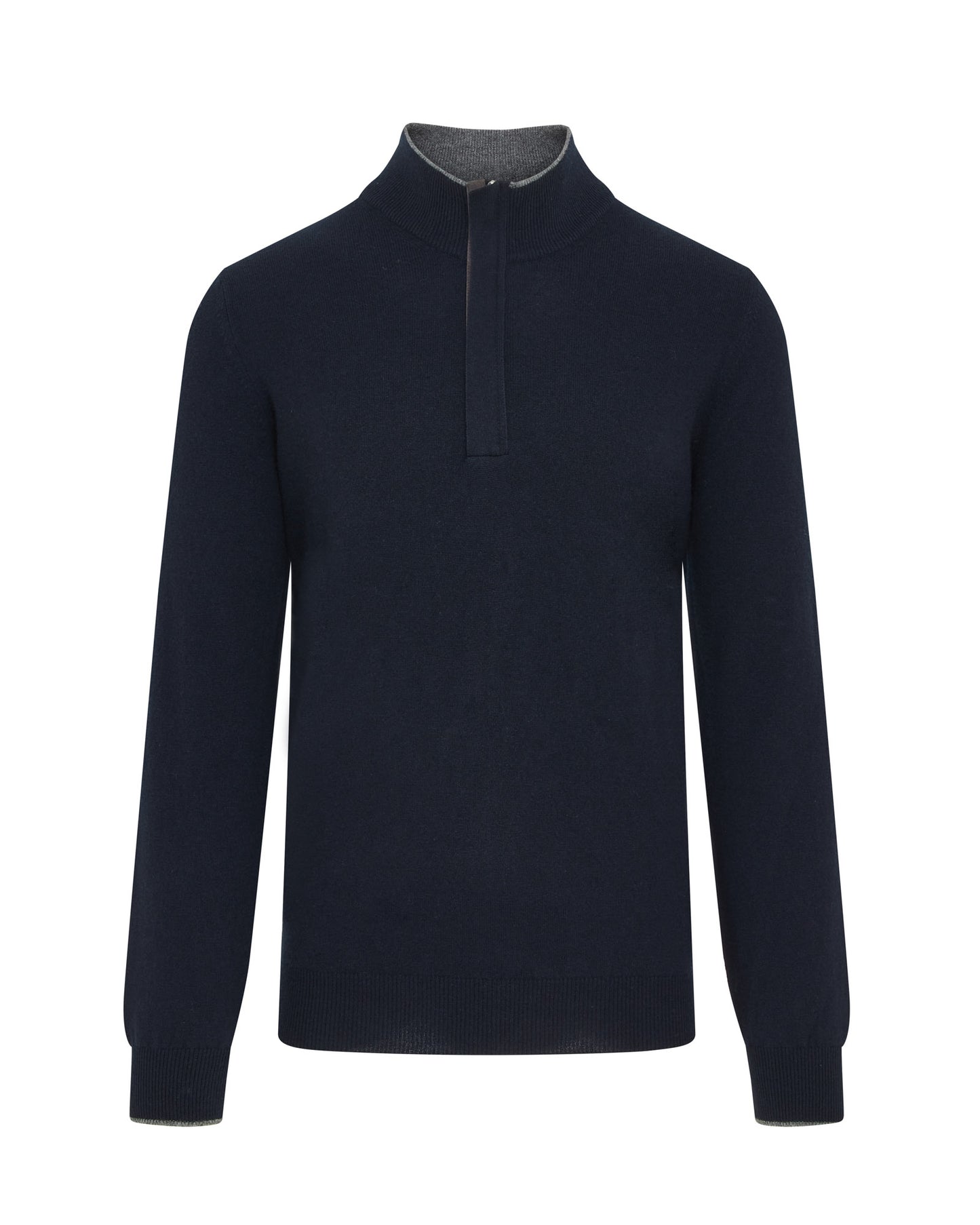 Concealed Quarter Zip Jumper (Navy)
