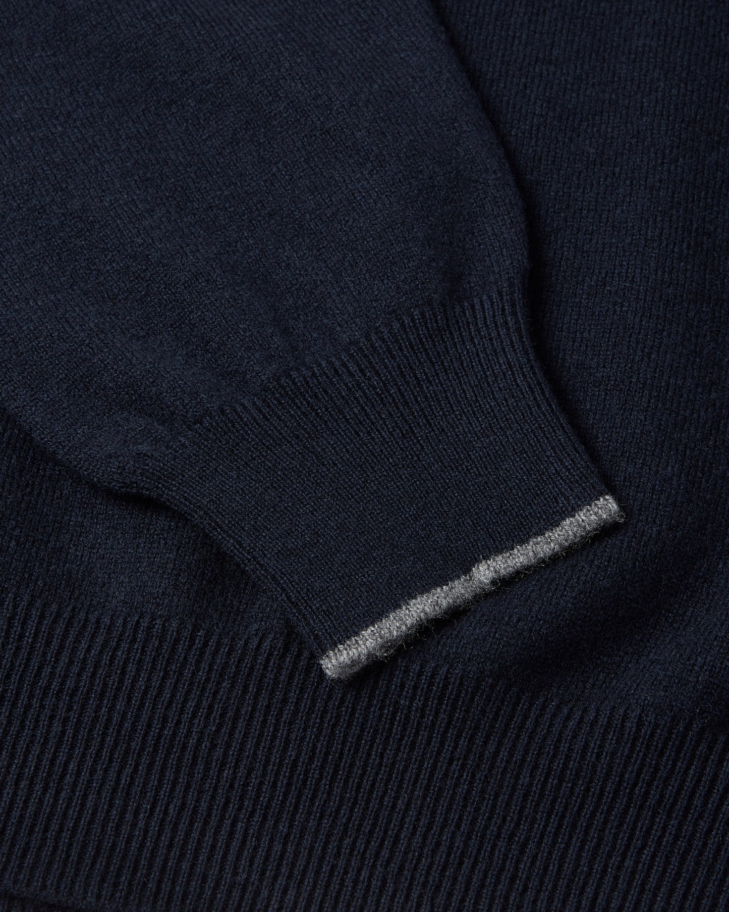 Concealed Quarter Zip Jumper (Navy)