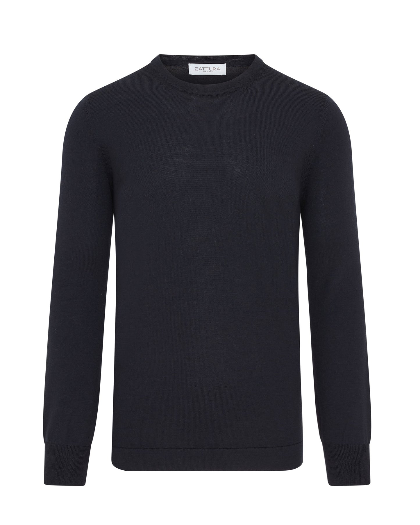 Long Sleeve Techwool Crew Neck Knit (Navy)