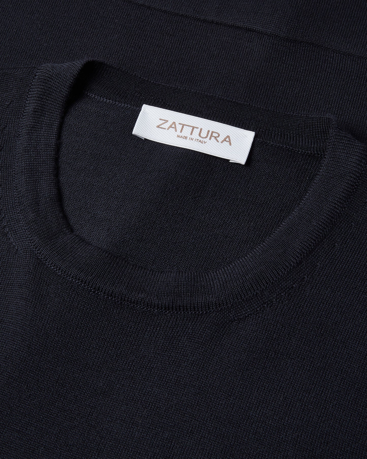 Long Sleeve Techwool Crew Neck Knit (Navy)