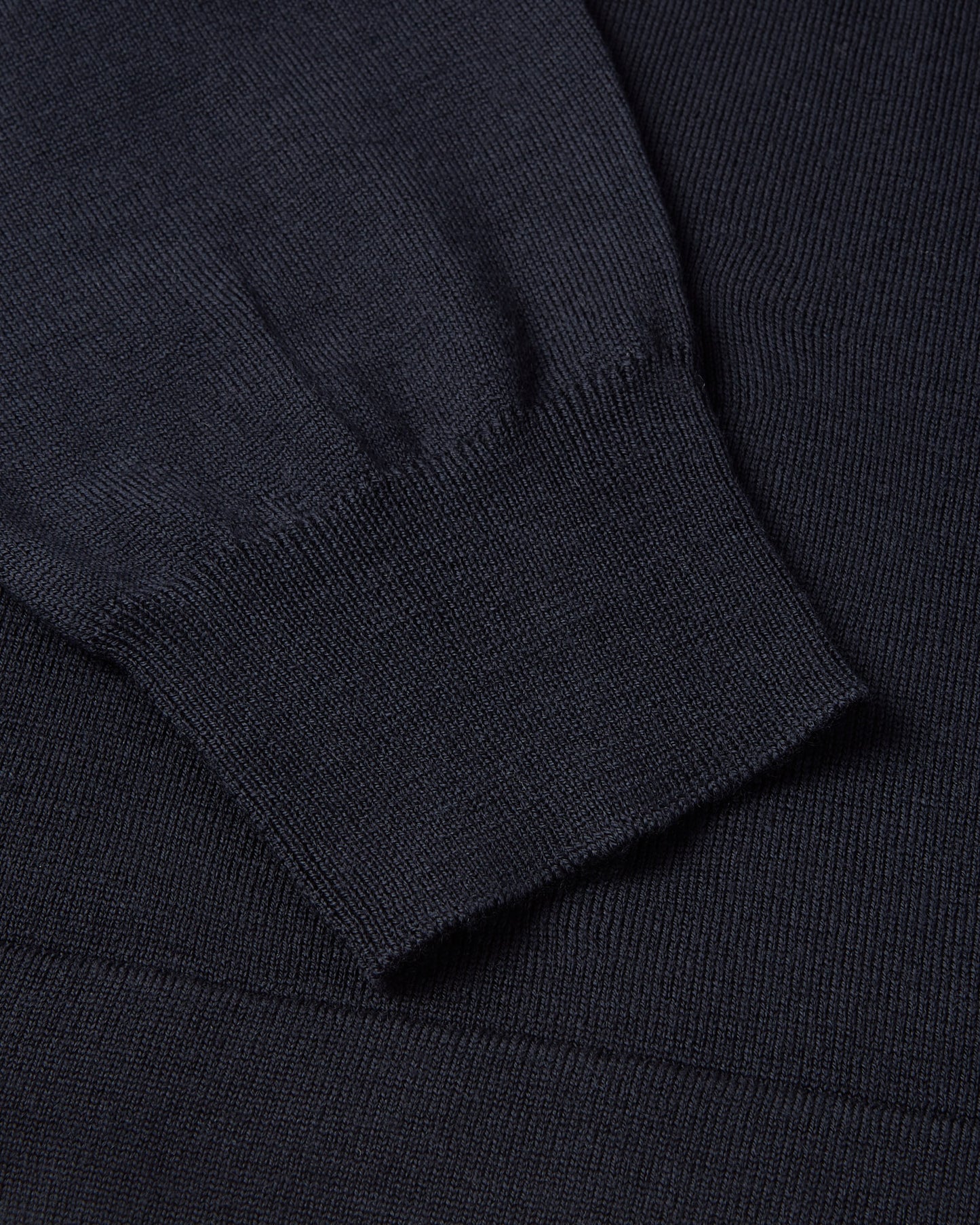 Long Sleeve Techwool Crew Neck Knit (Navy)