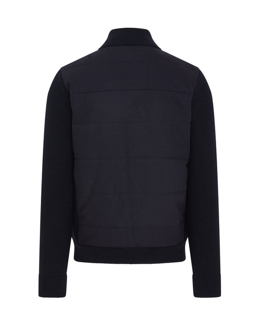 Performance Wool Hybrid Bomber Jacket (Navy)