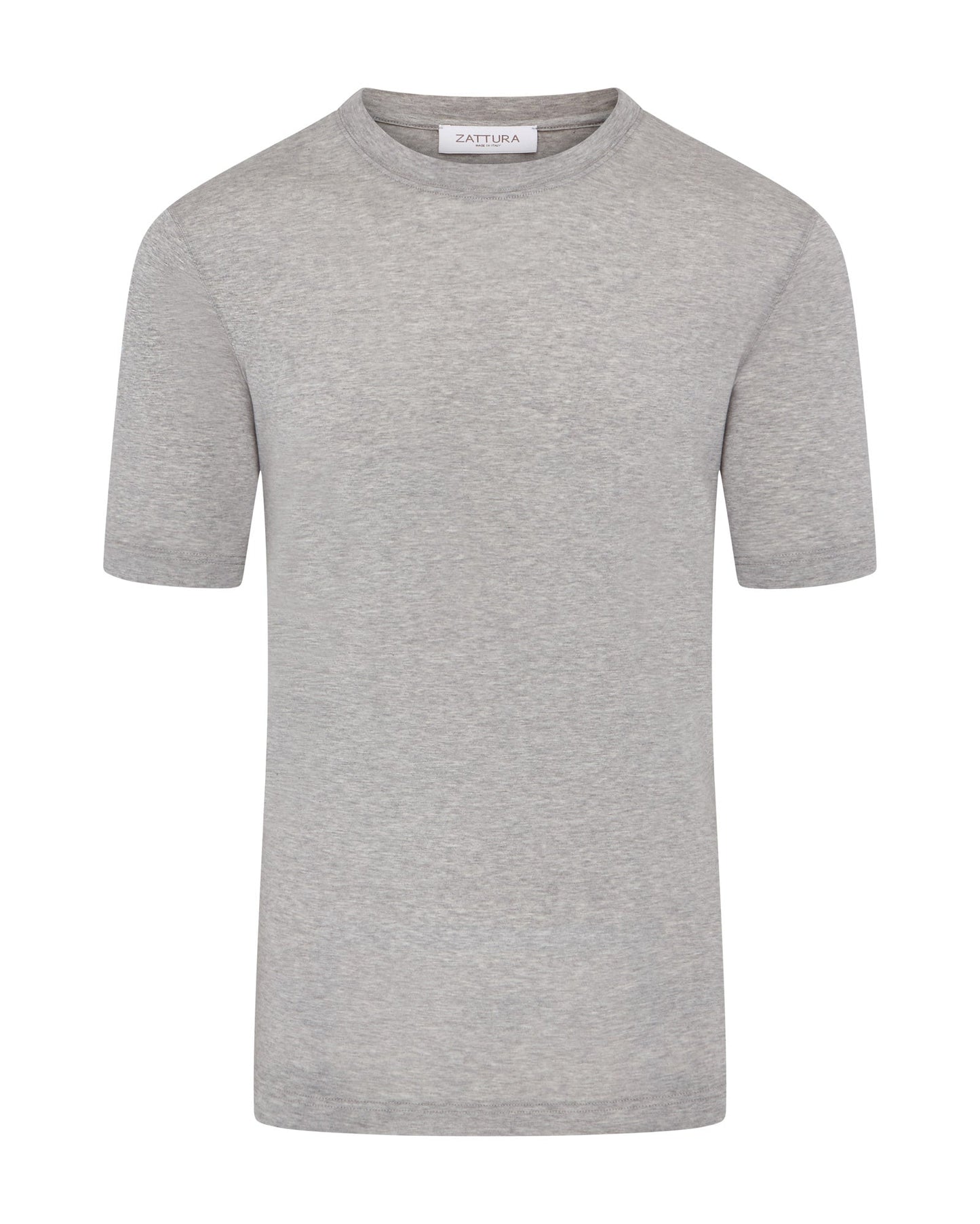 Zattura Mercerised Short Sleeve T-Shirt (Grey Marl)