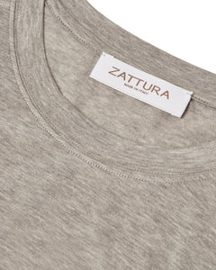 Short Sleeve Mercerised T-shirt (Grey Marl)