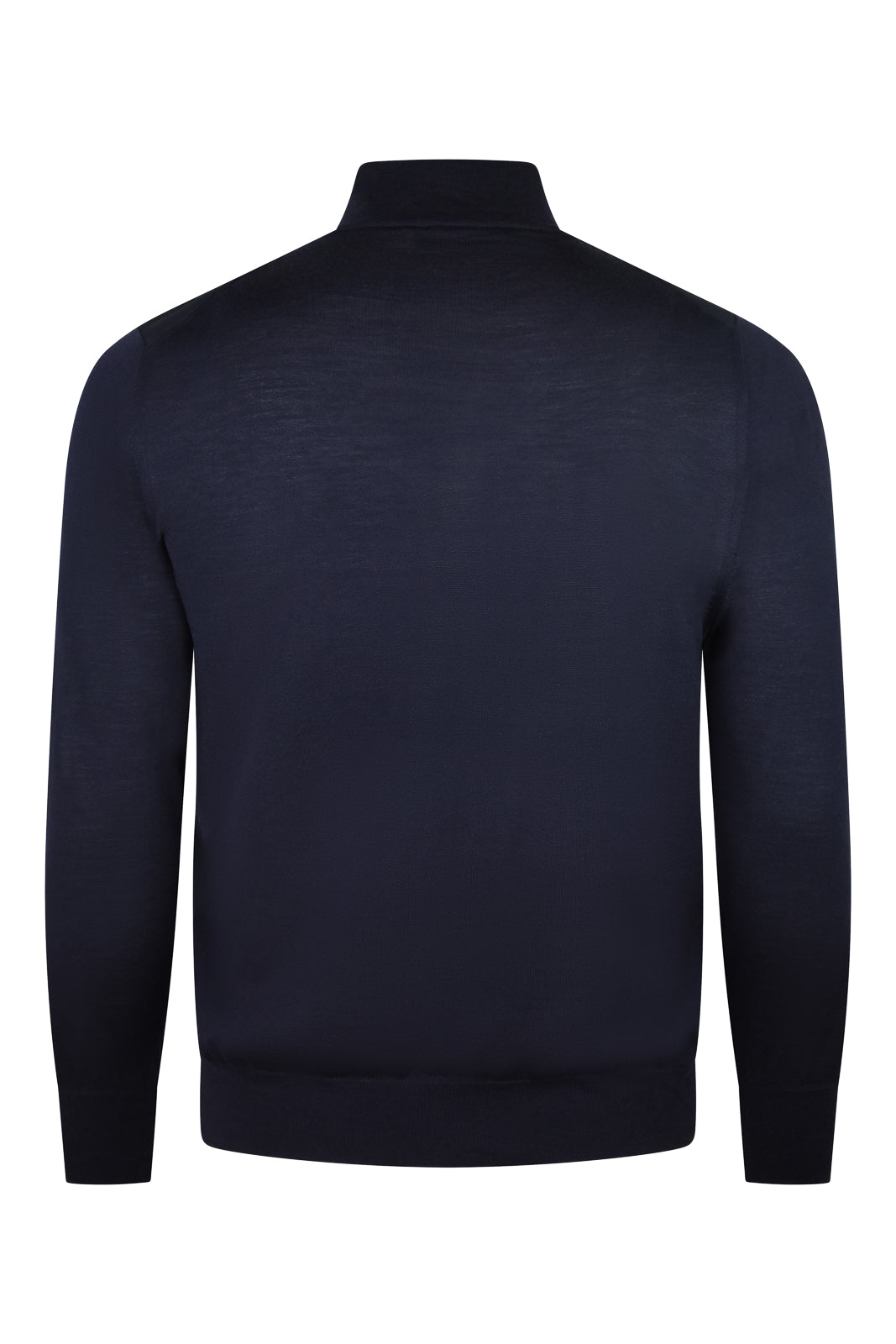 Zattura Wool Front Hybrid Zip Jacket (Navy)