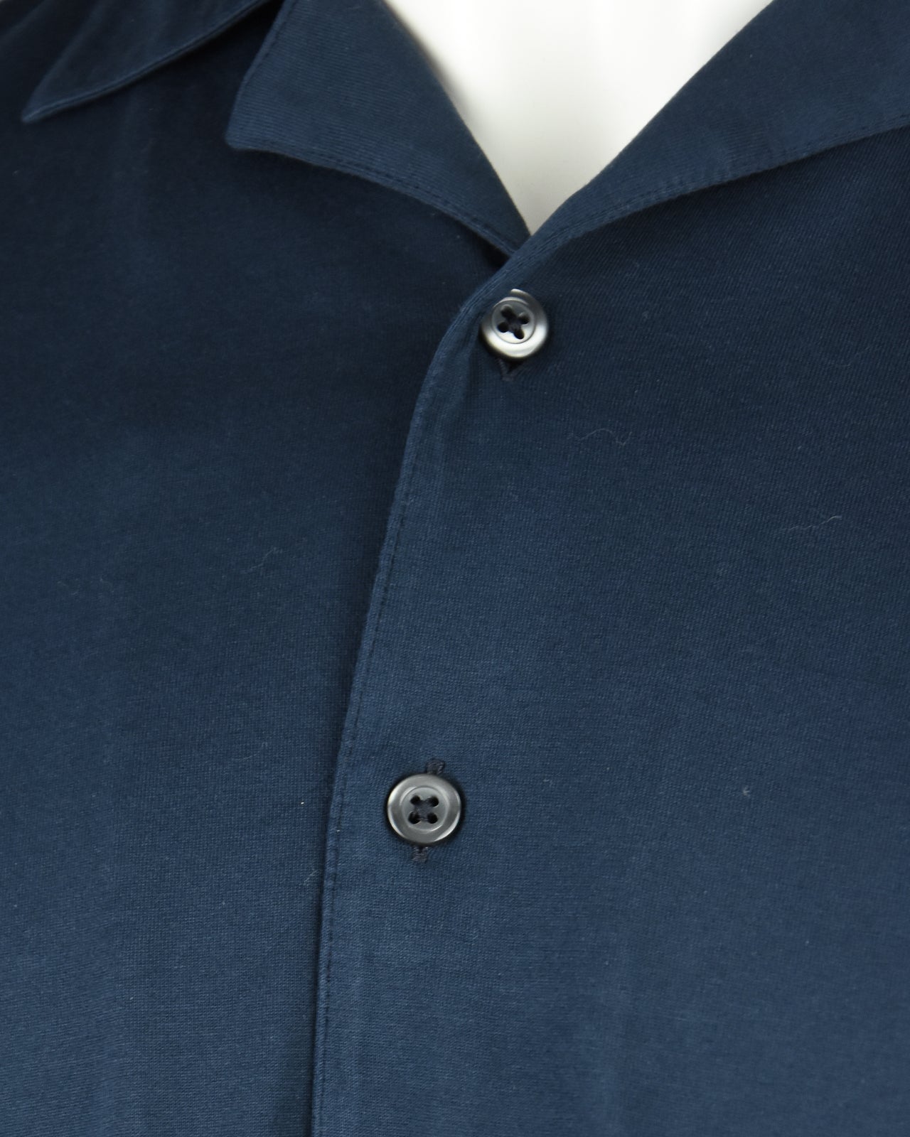 Zattura Relaxed Fit Short Sleeve Cuban Shirt (Navy)