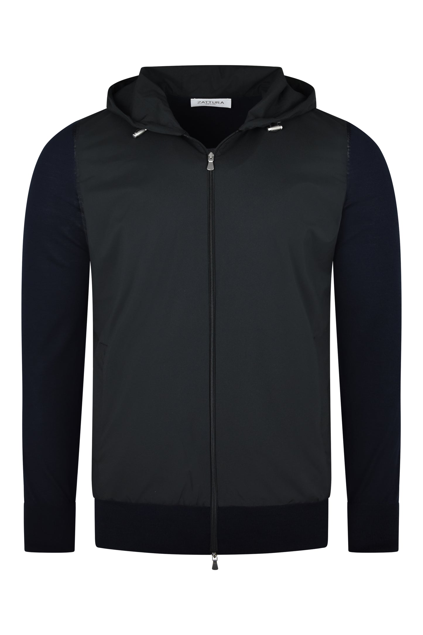 Zattura Tech Hybrid Zip Hooded Jacket (Navy)