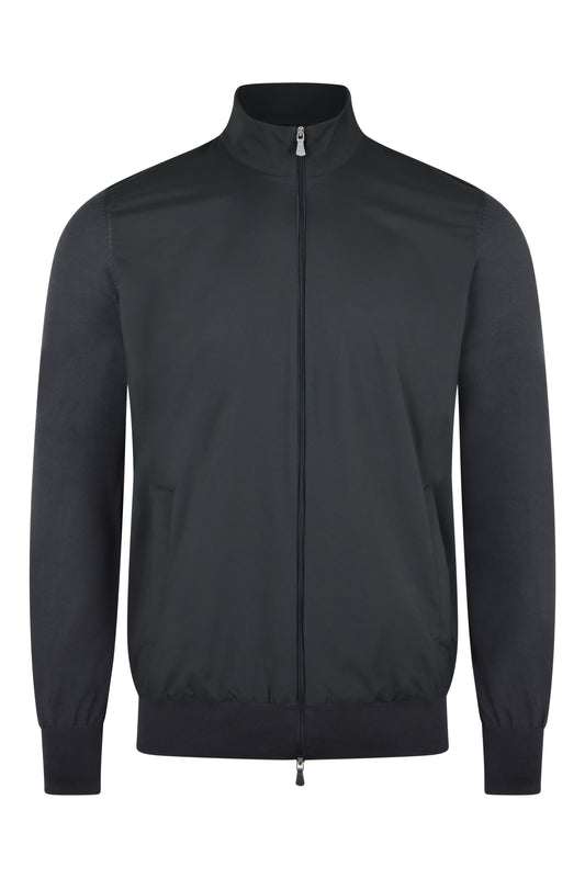 Zattura Tech & Knitted Hybrid Jacket (Graphite)
