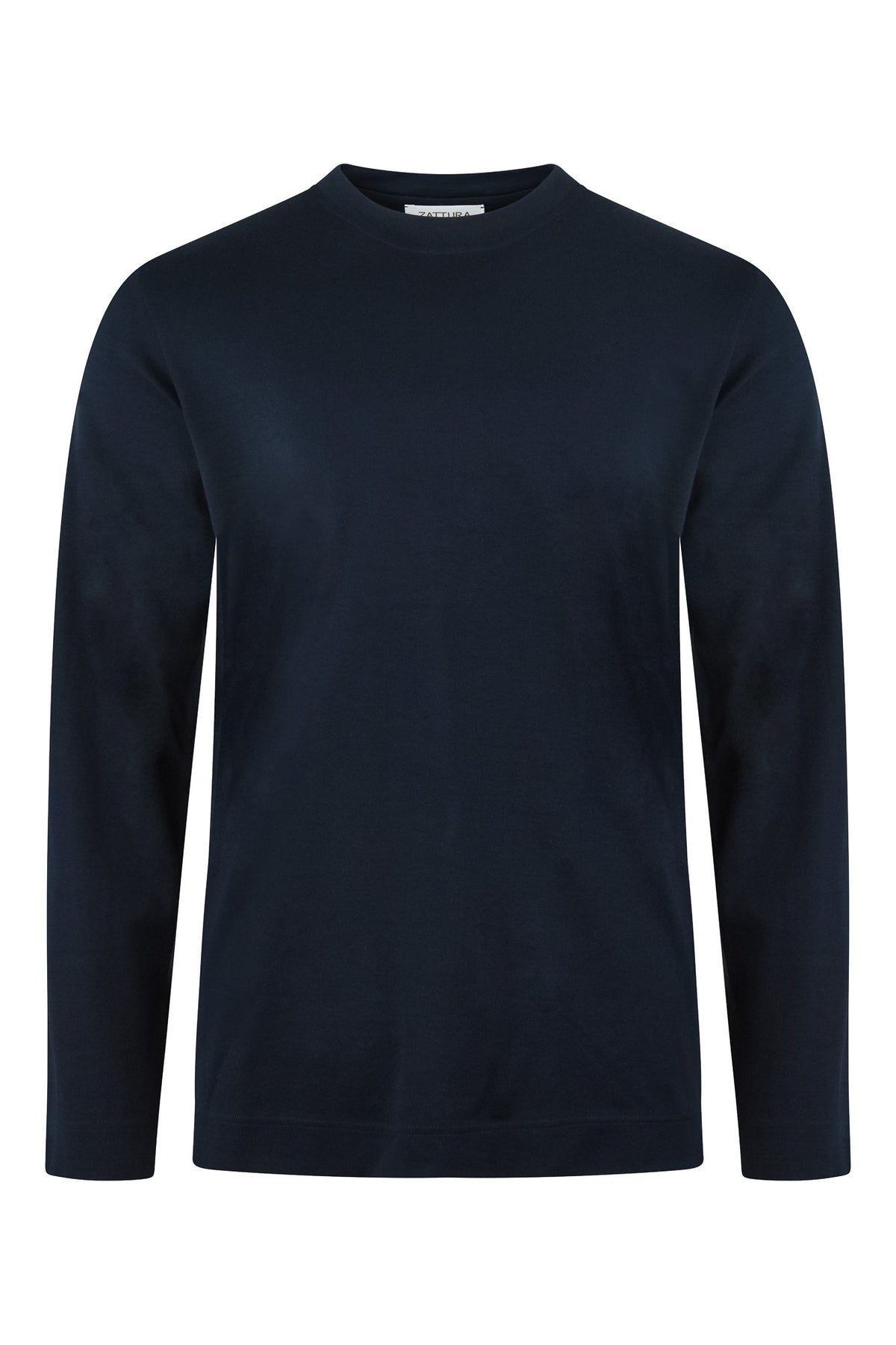 Zattura Supima Cotton Long Sleeve T-shirt (Navy)