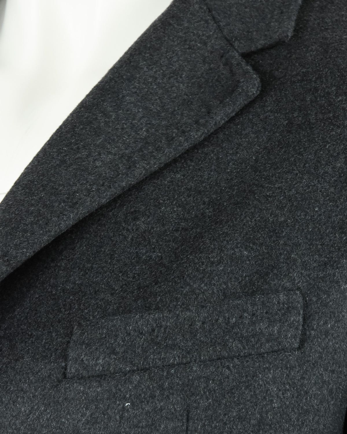 Zattura Wool & Cashmere Over Coat (Charcoal Grey)