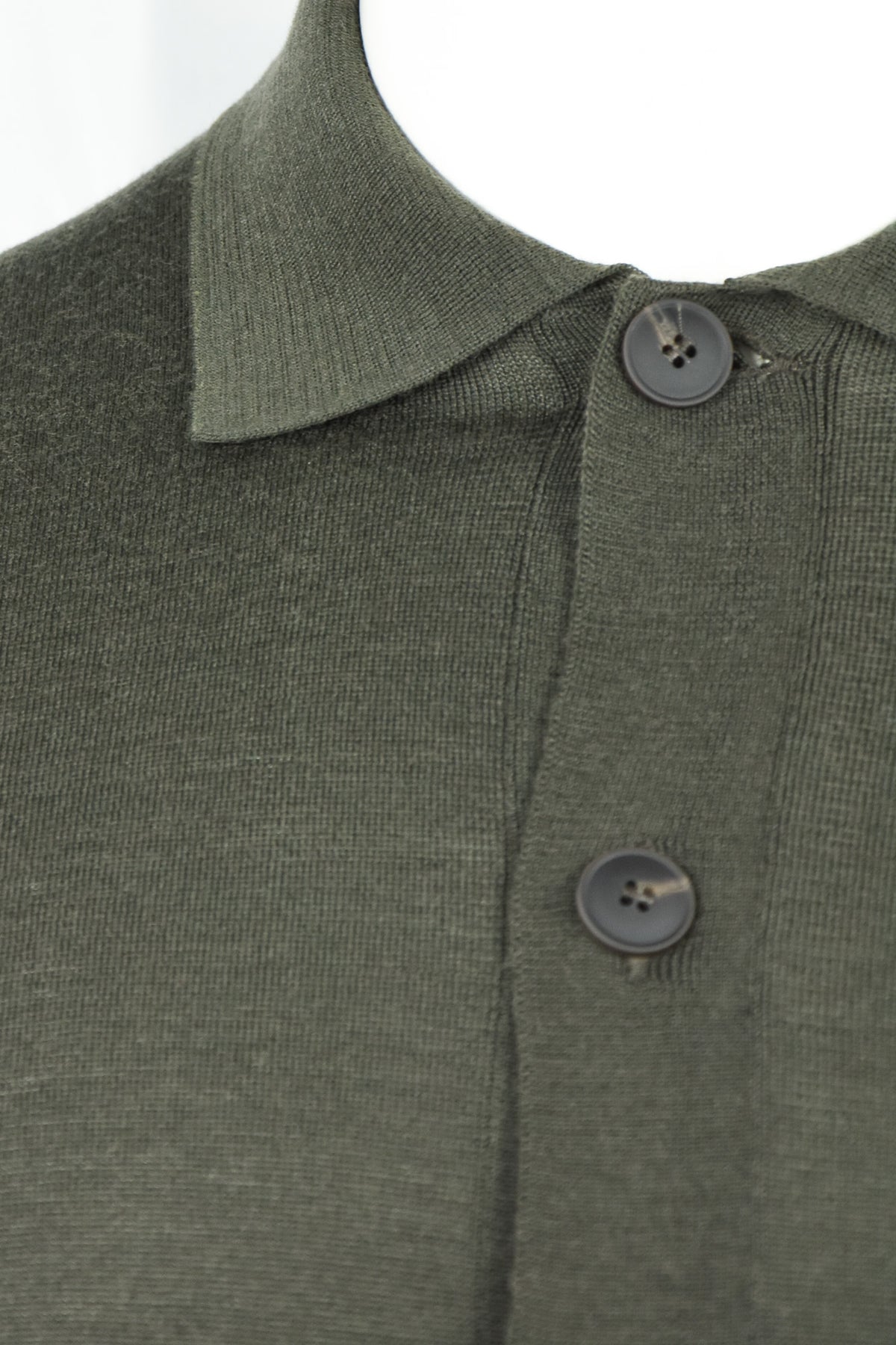 Zattura TechWool Knitted Button Over Shirt (Green)