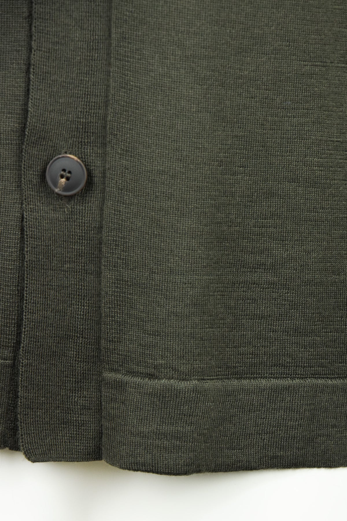 Zattura TechWool Knitted Button Over Shirt (Green)