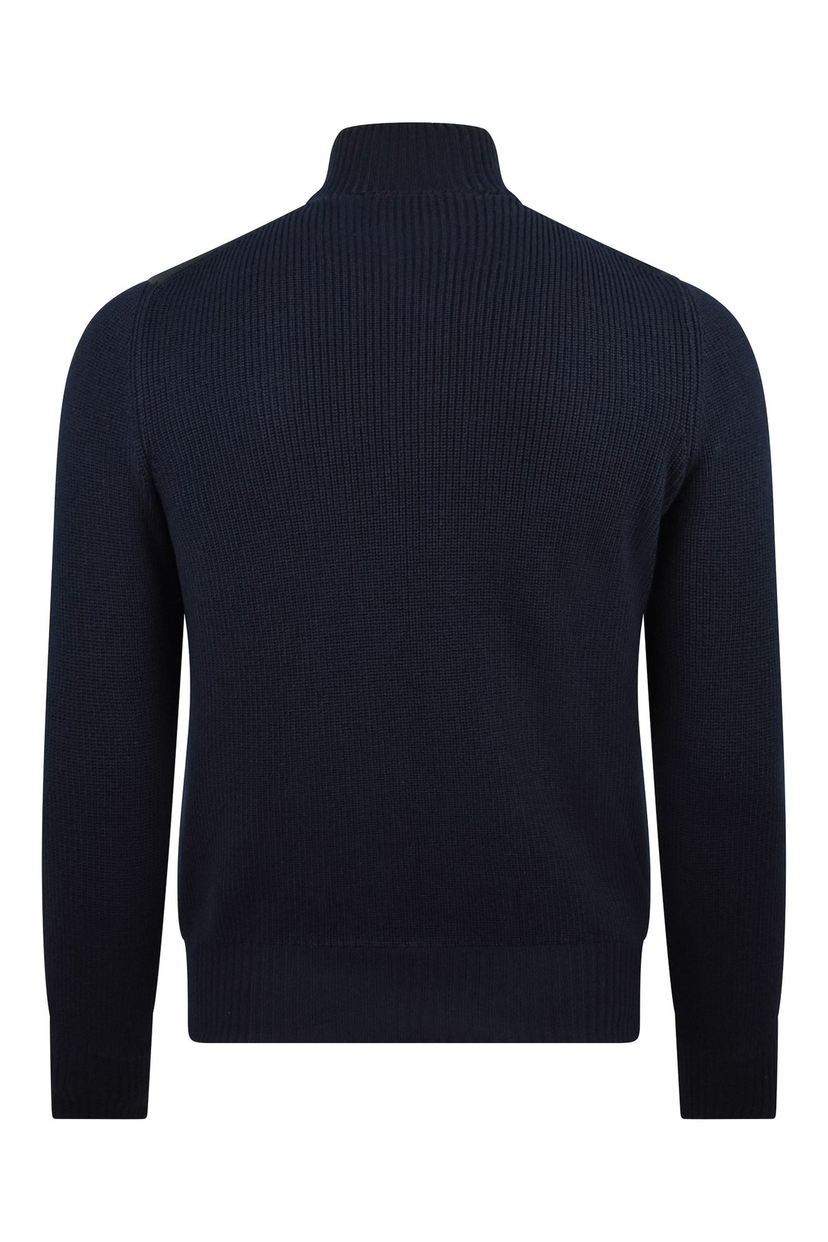 Zattura Knitted & Tech Quilted Hybrid Jacket (Navy)