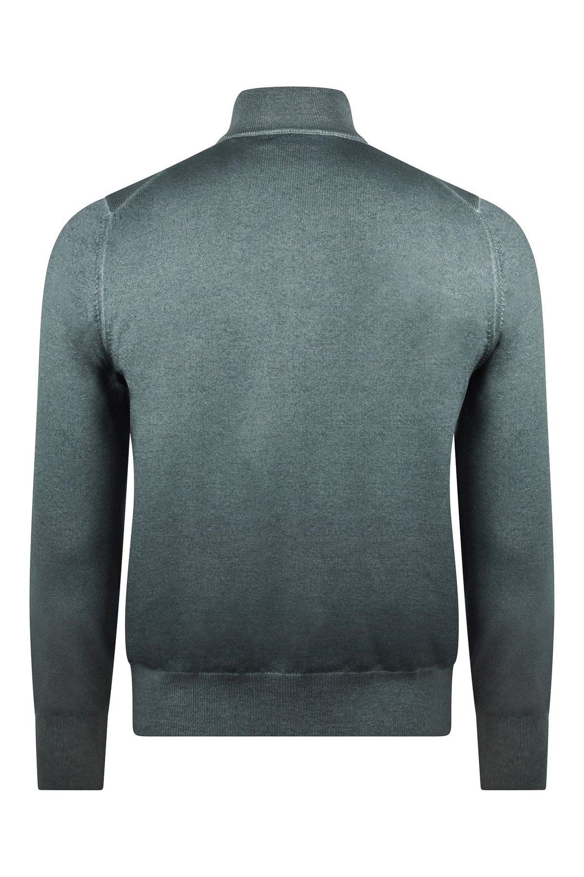 Zattura Full Zip Garment Dyed Cardigan (Petrol Blue)