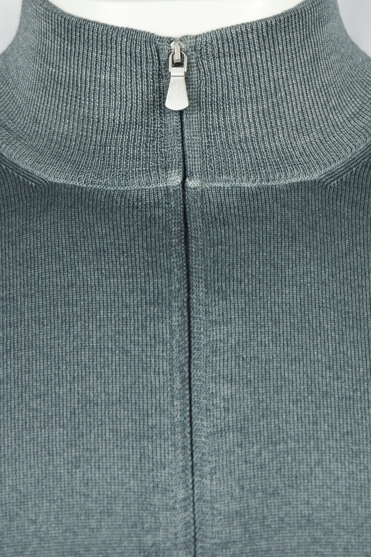 Zattura Full Zip Garment Dyed Cardigan (Petrol Blue)