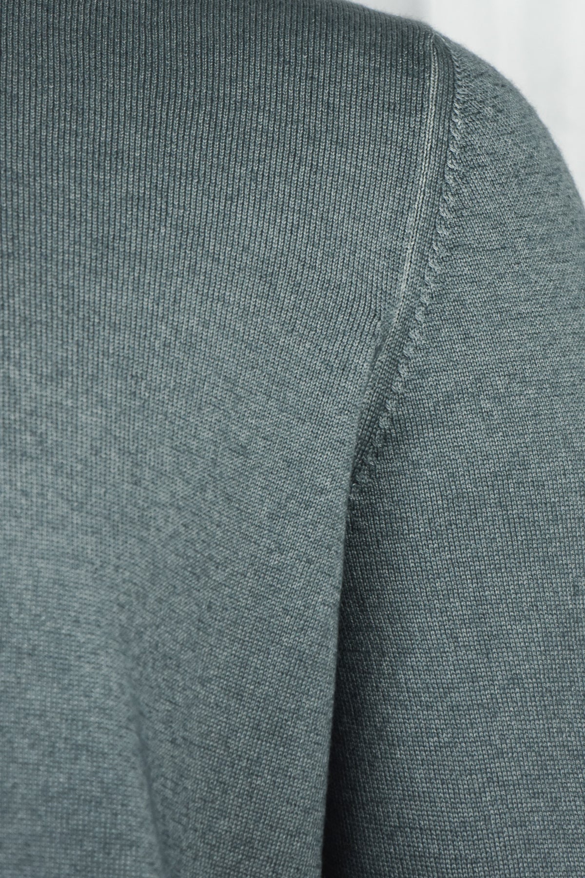 Zattura Full Zip Garment Dyed Cardigan (Petrol Blue)