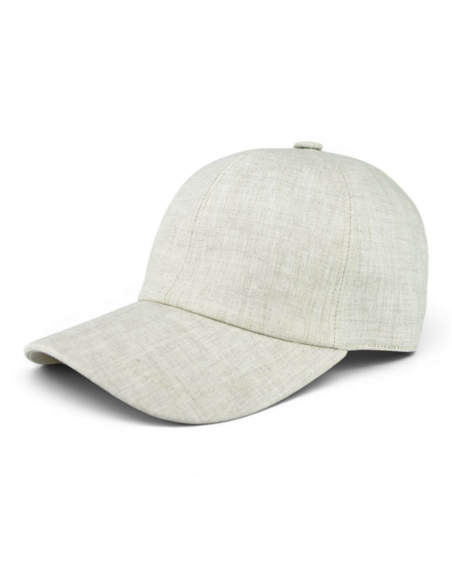 Zattura Elasticated Linen Baseball Cap (Stone Grey)