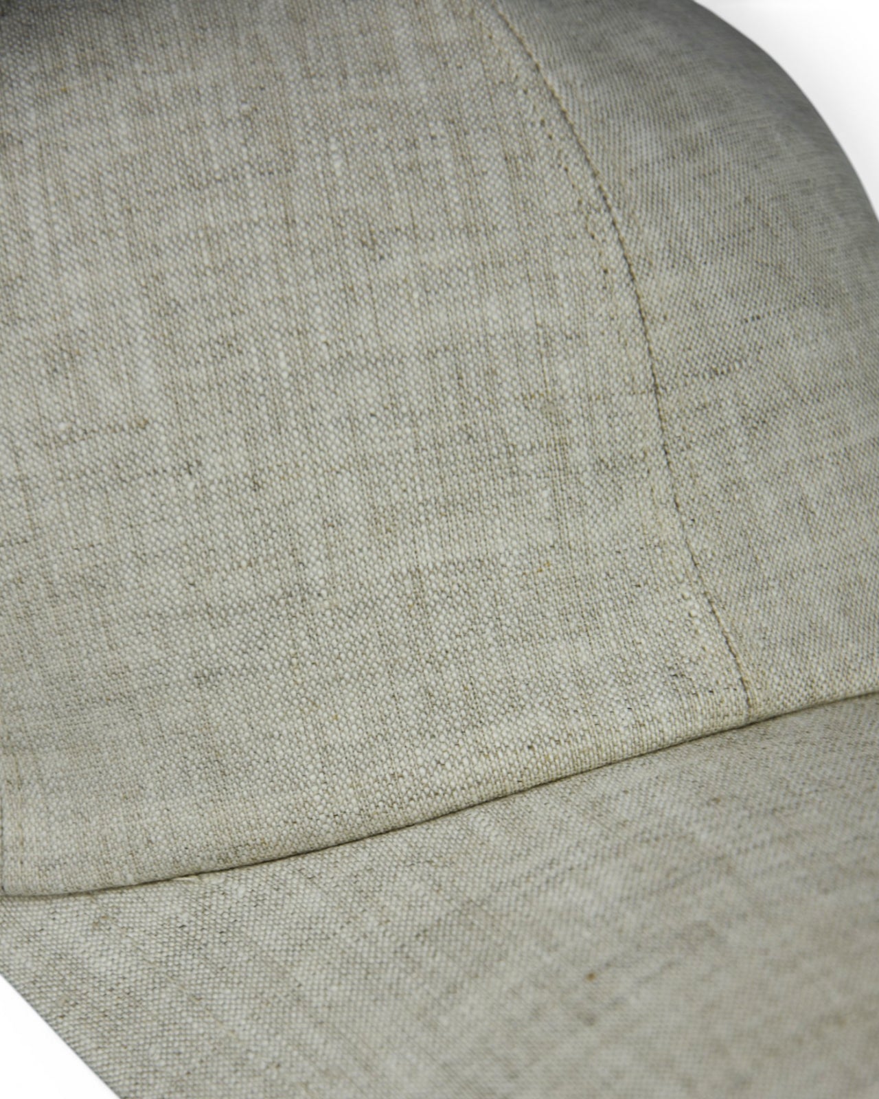Zattura Elasticated Linen Baseball Cap (Stone Grey)