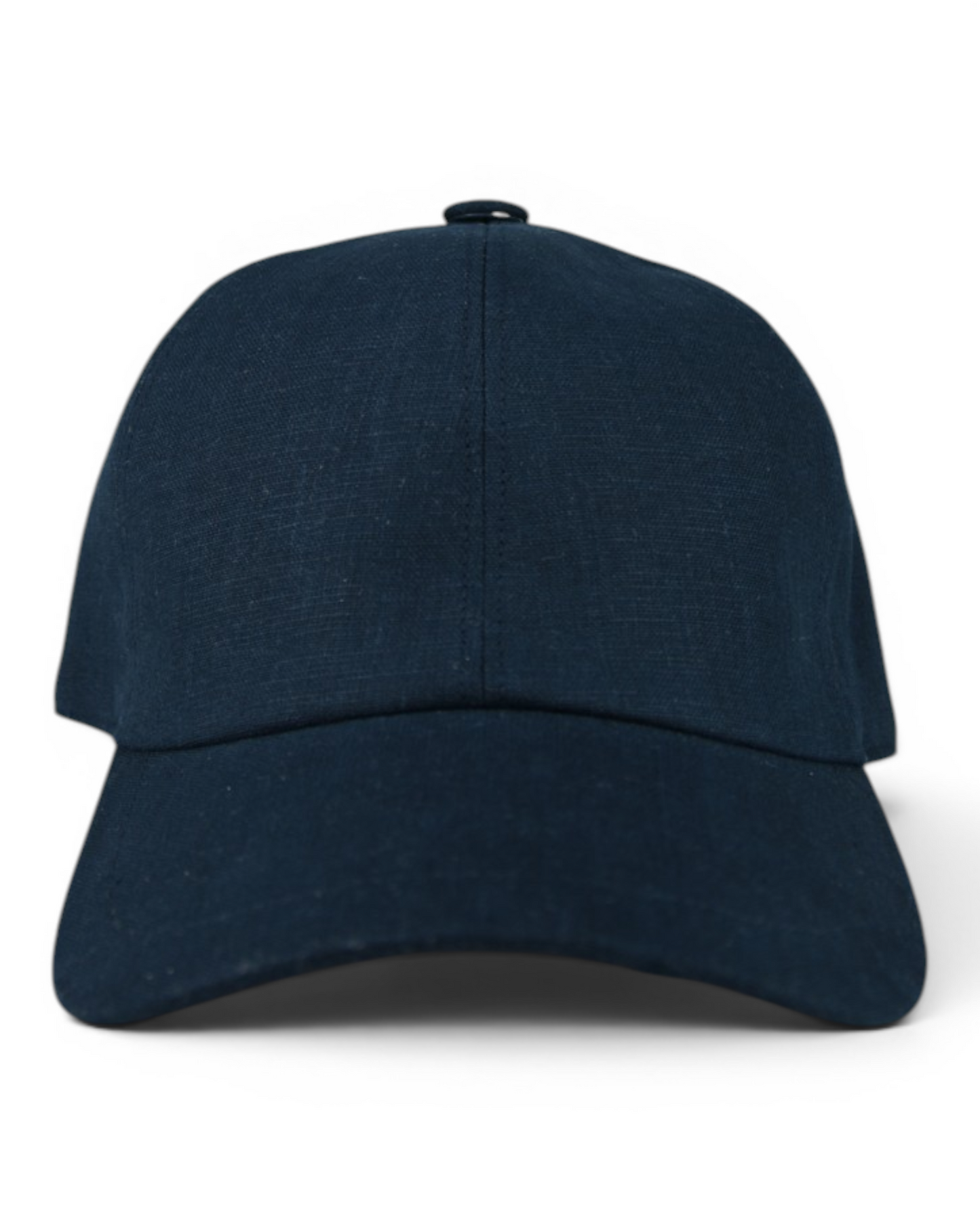 Zattura Elasticated Linen Baseball Cap (Navy Blue)