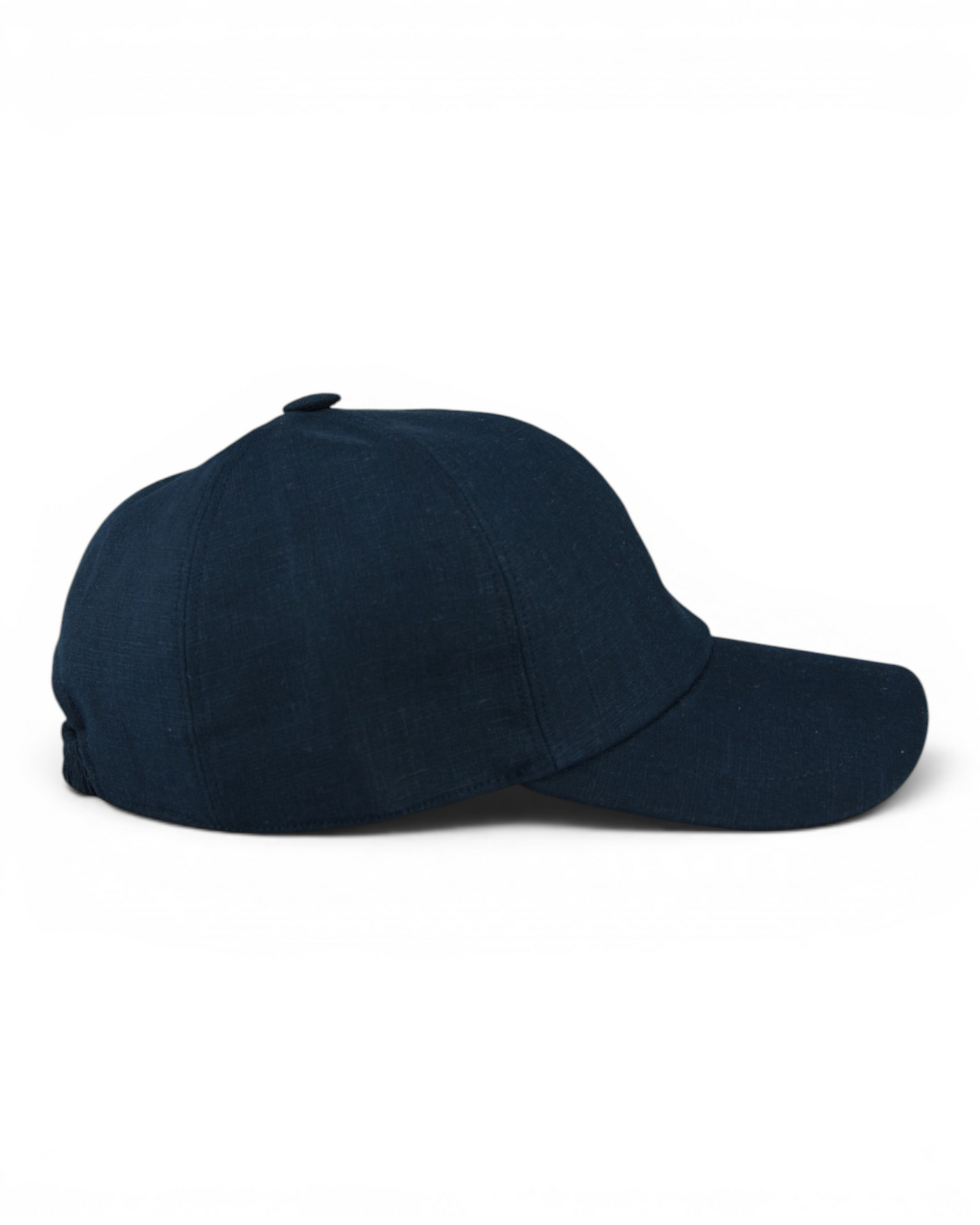Zattura Elasticated Linen Baseball Cap (Navy Blue)