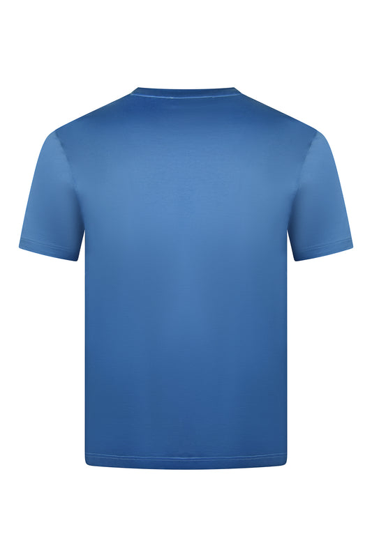 Zattura Mercerised Short Sleeve T-Shirt (Deep Blue)