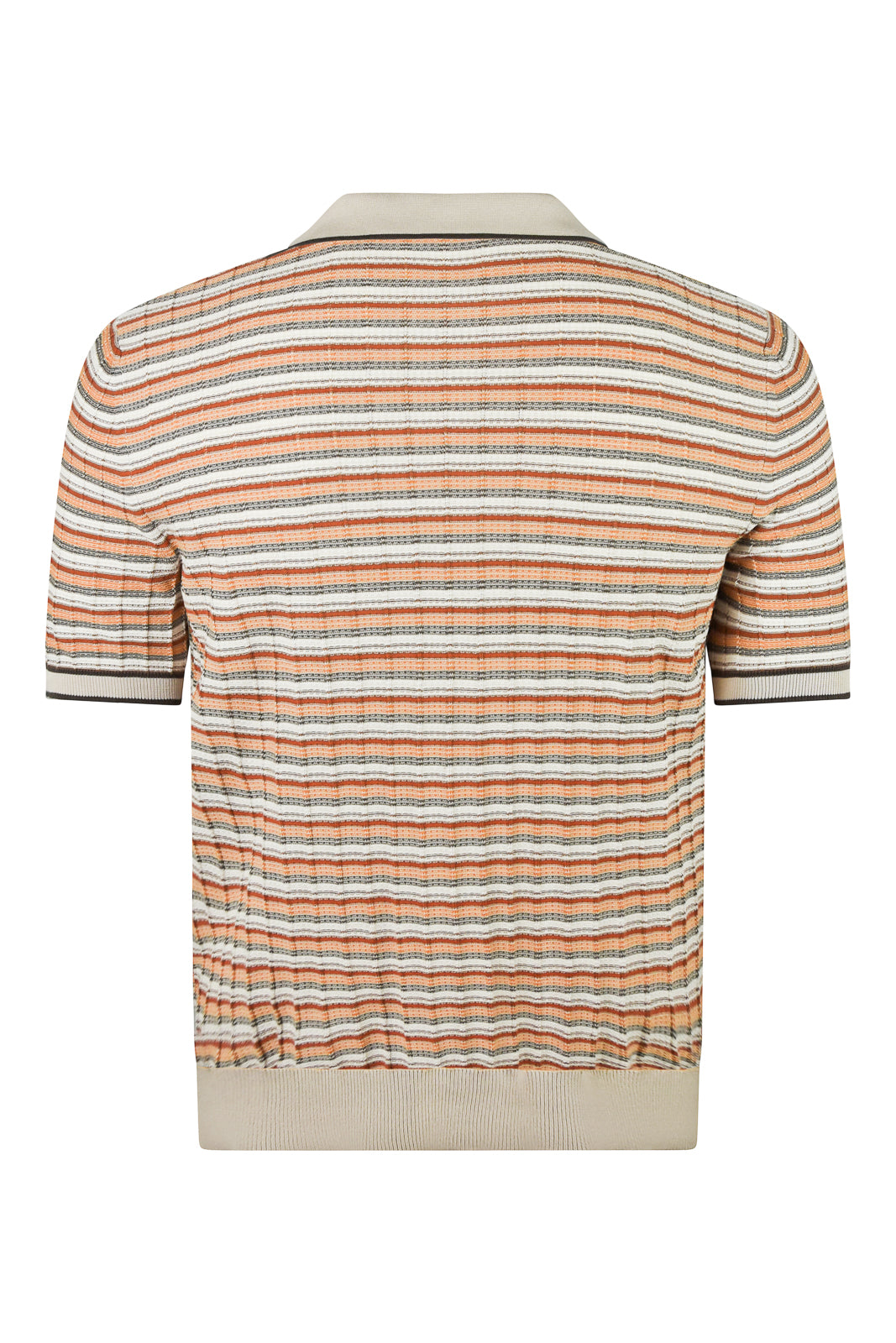 Zattura Petra Open Collar Polo (Chantilly White)