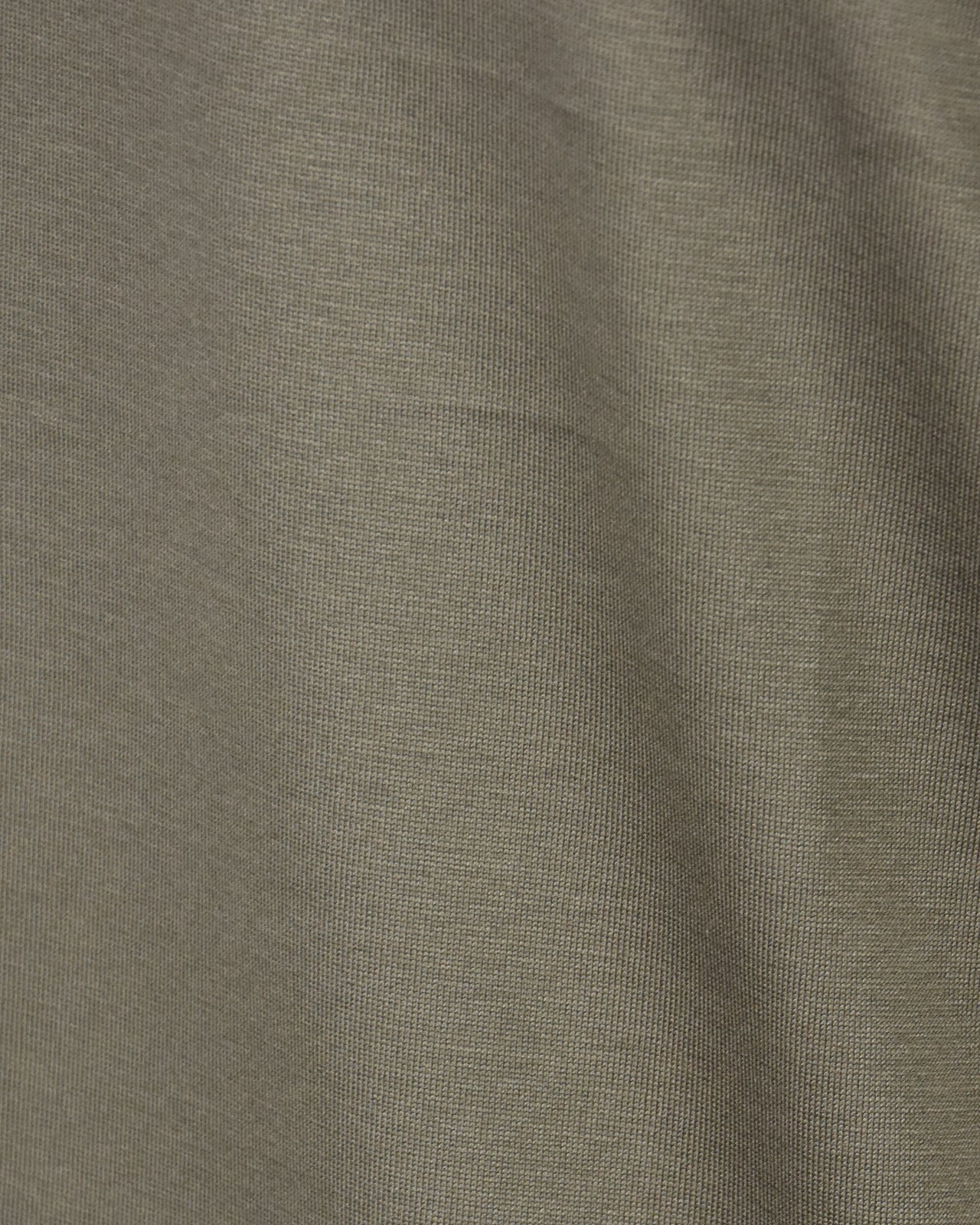 Zattura High Collar Mercerised Short Sleeve T-Shirt (Taupe Brown)