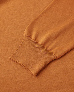 Travel Wool Crew Neck Knit (Light Orange)