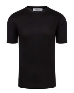Short Sleeve Mercerised T-shirt (Black)