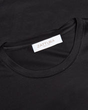 Load image into Gallery viewer, Short Sleeve Mercerised T-shirt (Black)
