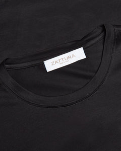 Short Sleeve Mercerised T-shirt (Black)