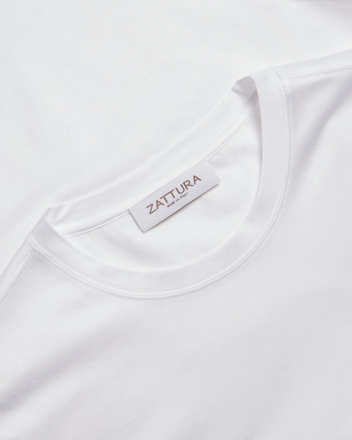 Zattura Mercerised Short Sleeve T-Shirt (White)